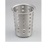 EGOUTTOIR A COUVERTS PERFORE INOX - INOX DE QUALITE SUPERIEURE DIAMETRE 8 CM - HAUTEUR 13 CM PASSE AU LAVE-VAISSELLE