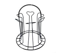 Égouttoir à gobelets en acier inoxydable, 1 pièce en verre inversé pour un séchage efficace du comptoir et une organisation de la cuisine (noir)