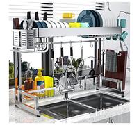 Égouttoir à Vaisselle à Suspendre au-Dessus de l'évier - Grand Organisateur de Cuisine Peu encombrant, égouttoir Efficace pour Un séchage Facile et des Plans de Travail dégagés