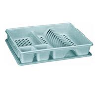 Egouttoir à Vaisselle - CURVER - 12 assiettes - 45 x 38 x 8,8 cm - Plastique - Gris