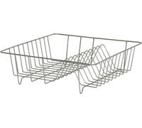 Egouttoir à vaisselle - égouttoir en fil métallique - support de vaisselle 35 x 34 x 9,5 cm chromé