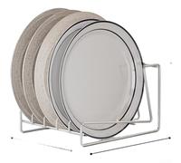 Égouttoir à vaisselle en acier inoxydable 304 pour comptoir de cuisine, séchoir vertical compact avec fentes réglables et plateau d'égouttement amovible, petite taille pour un rangement efficace et un