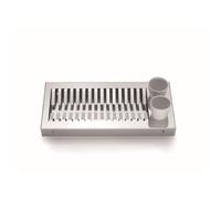Don Hierro - Égouttoir À Vaisselle En Acier Inoxydable Et 2 Porte-Couverts En Porcelaine Blanche. Obi-