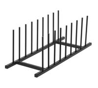 Egouttoir à vaisselle en métal noir pour 8 assiettes