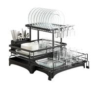Égouttoir à vaisselle extensible de grande capacité avec support à | Égouttoir à vaisselle extensible pour assiette, bol, tasse, spatule, cuillère, fourchette, maison, restaurant, ferme