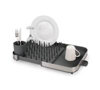 Egouttoir à vaisselle extensible DUO, avec porte-couverts amovible, bec d'égouttage, acier inoxydable (851680)