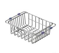 Égouttoir à vaisselle extensible en acier inoxydable robuste avec support pour bol, égouttoir réglable pour bols, assiettes, ustensiles de cuisine, organisateur d'évier de cuisine (taille S)