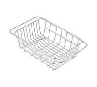 Égouttoir à vaisselle fabriqué en acier inoxydable épais avec rail latéral plus haut pour empêcher les articles de tomber pendant l'utilisation (L)