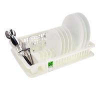 Égouttoir à vaisselle KADAX en plastique, égouttoir avec panier à couverts