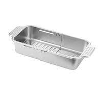 Égouttoir à vaisselle multifonction rétractable en acier inoxydable pour économiser de l'espace au-dessus de l'évier pour un séchage efficace