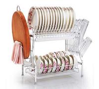 Égouttoir À Vaisselle Mural En Acier Inoxydable Avec Porte-Couverts