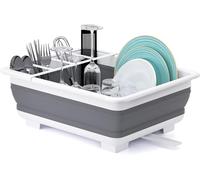 Égouttoir à vaisselle pliable portable pour cuisine, plateau de rangement peu encombrant pour camping, camping-car, caravanes et remorques de voyage - Accessoire de cuisine essentiel