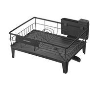 Égouttoir à Vaisselle - Bec Rotatif 360° - Extensible - Noir d'Encre - 31x42x18,5 cm