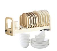 Égouttoir à vaisselle - Support de séchage de cuisine multi-niveaux résistant à la rouille avec design d'évacuation de l'eau, panier peu encombrant pour un usage domestique