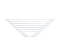 Égouttoir À Vaisselle Triangulaire, 40.8 X 22.7 Cm-Petit Tapis Égouttoir Pliable En Acier Inoxydable, Clayette À Vaisselle Avec Revêtement En Silicone Grille Clayette Pour Tasses Fruits Et Légumes