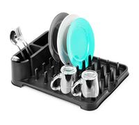 Égouttoir à Vaisselle - VILDE - Noir Mat - 41 x 32,5 x 11 cm - Pratique - Design Contemporain