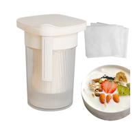 Égouttoir à Yaourt pour Caillé Suspendu,Filtre à Jus à Maillage Fin - Tamis Réutilisable Pour Yaourt Fromage Fermentation Jus Café Lait Soupe