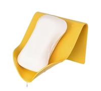 Égouttoir automatique de savon - Support mural sans perçage avec grille de drainage | Rangement de savon auto-drainant ABS pour salle de bain, cuisine et évier | Installation adhésive facile