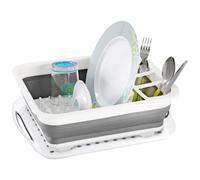 BRUNNER Égouttoir à Vaisselle Pliable avec Plateau et Porte-Couverts