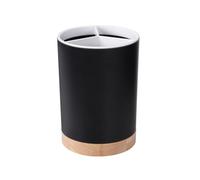 Egouttoir Couverts Seau de rangement for vaisselle cuisine, support à ustensiles, égouttoir couverts, en plastique for baguettes et cuillères, amovible 3 parties Porte Ustensiles(Noir)