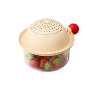 Égouttoir de cuisine à double couche - Design coloré - Idéal pour laver les tomates et les petits fruits - Économie d'espace - Panier passoire double couche