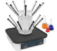 Égouttoir de laboratoire à température réglable, temps de 0 à 60 min, débit d'air de 0,2 à 2,5 m/s, idéal pour verrerie de laboratoire, bouteilles, béchers et flasques