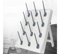 Égouttoir de laboratoire avec drainage rapide et design amovible, angle de 35°, support de support, spécifications 12/20/24, espacement des clous 95 mm