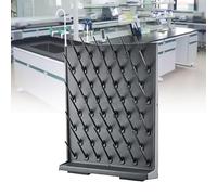 Égouttoir De Laboratoire, Égouttoir Mural En Verre, Matériau PP (résistant Aux Acides Et Aux Alcalis) Détachable Et Réassemblé, Facile À Nettoyer, Pour Ustensiles De Laboratoire Scolaire ,52 Sticks