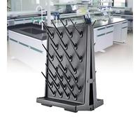 Égouttoir De Laboratoire, Égouttoir Mural En Verre, Matériau PP (résistant Aux Acides Et Aux Alcalis) Détachable Et Réassemblé, Facile À Nettoyer, Pour Ustensiles De Laboratoire Scolaire ,Double sided