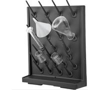 Égouttoir de laboratoire pour tubes à essai et verrerie, support mural et de bureau avec matériau PP amovible, égouttoir à 27 clous pour une utilisation efficace en laboratoire