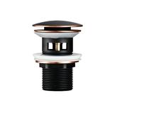 Égouttoir De Lavabo Pop-up En Or Poli, Résistant À La Corrosion, Facile Nettoyer, Bouton Pop-Up, Trou Rond, Salle Bains, Hôtel(Orb1)