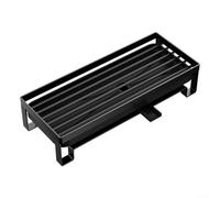 Égouttoir d'évier avec porte-éponge en acier inoxydable et plateau de vidange pour un rangement organisé des éponges, brosses et outils de nettoyage (acier au carbone)