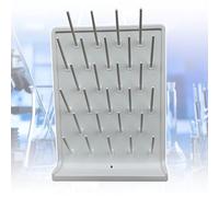 Égouttoir en PP de laboratoire, support de séchage pour béchers pour tubes à essai, angle de 35 ° pour évacuer rapidement l'eau, conception détachable, avec tuyau de vidange, 27/52 pièces,A-White