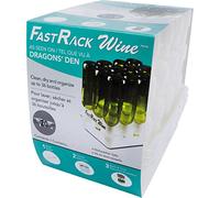 FastRack Égouttoir à bouteilles - Alternative à l'arbre à bouteilles ; séchez et rangez vos bouteilles de vin ou bomber / belges ; complément parfait à votre kit de fermentation de vin (FastRack12 deux étagères et un plateau)
