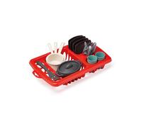 Égouttoir jouet avec vaisselle - ECOIFFIER - Service 23 pièces - Coloré - Plastique solide - Dès 18 mois