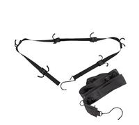 Égouttoir pour équipement de hockey - Polyester Métal 2,5 x 167 cm | Séchoir d'équipement de hockey | Support portable pour équipement de hockey | Organiseur de sangle avec 12 crochets pour le séchage