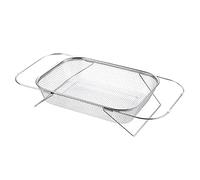 Égouttoir pour évier en acier inoxydable - Passoire - Panier au-dessus de l'évier - Égouttoir à vaisselle extensible - Panier de séchage pour filtre - Pour fruits et légumes - L