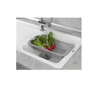 Wenko - Egouttoir pour évier extensible Denvers - L. 30/39 cm - Gris - Denvers Gris