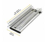 Emuca - Égouttoir Suspendu Drynox pour Assiettes et Verres, largeur intérieur module 435-485mm, chromée, Acier