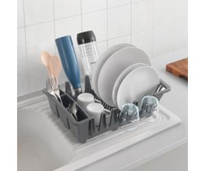 Égouttoir Smartex, transparent, en PP, gris