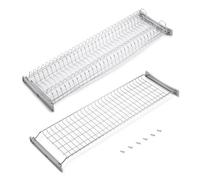 Emuca - Égouttoir Suspendu Suprastar pour Assiettes et Verres, Largeur intérieur Module 860-870mm, chromée, Acier