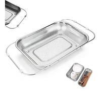 Égouttoir télescopique en acier inoxydable, filtre d'évier pour un drainage efficace, organiseur d'évier de cuisine pliable, design peu encombrant, facile à nettoyer
