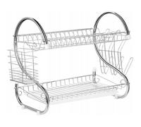 Maestro Dish Drying Rack 38 cm MR-1025-38 Argenté