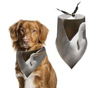 Egret Spreads Its Wings Bandana pour chien Triangle Écharpe lavable en polyester Bavoirs pour chien mignon bandana pour chiens de taille moyenne et grande taille chiots et chats