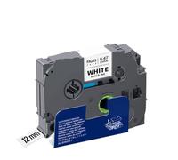 EGRMZ 1 pièce 12 mm Fer sur Un Bandeau en Tissu Compatible avec l'étiqueter tzefa3 Bleu sur Blanc Compatible avec Les vêtements(Black on White)