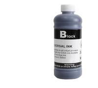 EGRMZ 1PCS 500 ML Kit d'encre de Colorant d'imprimante Universel Compatible avec diverses Cartouches à Jet de Bureau(500ml Dye Ink-BK)