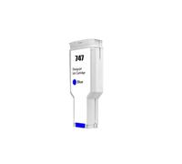 EGRMZ 300 ML Compatible avec la Cartouche d'encre 747 Design Jet Z6 Z9 Modèles P2V84A P2V85A P2V86A P2V87A(747-Blue)