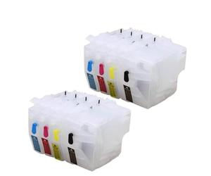 EGRMZ 4color LC3919 LC3619 Refillable Ink Cartridge No Chip Works with MFC-J2330DW MFC-J2730DW MFC-J3530DW MFCJ-3930DW Compatible Empty Printer Cartridge(2Set)