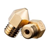 EGRMZ Bulle en Laiton M6 Fil 1. Filament de 75 mm Compatible avec Hold IMPRIMANTE 3D Compatible avec J-Head CR10 Heat Block Ender3 et Modèles similaires Trianglelab Swiss Mk8(1PC 0.4 Swiss MK8)