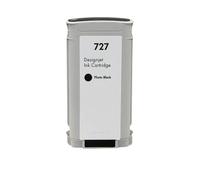 EGRMZ Cartouche à Encre 727xl Compatible avec DesignJet T920 T930 T1500 T2500 T1530 T2530 Printeurs en Format(Photo Black 130ml)